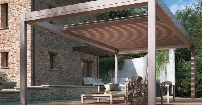 Bioklimatik Pergola, Geriçekilebilir Alüminyum Pergola