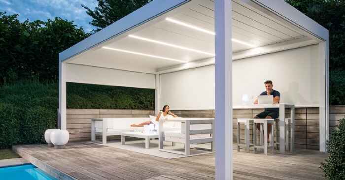 Rolling Roof Pergola